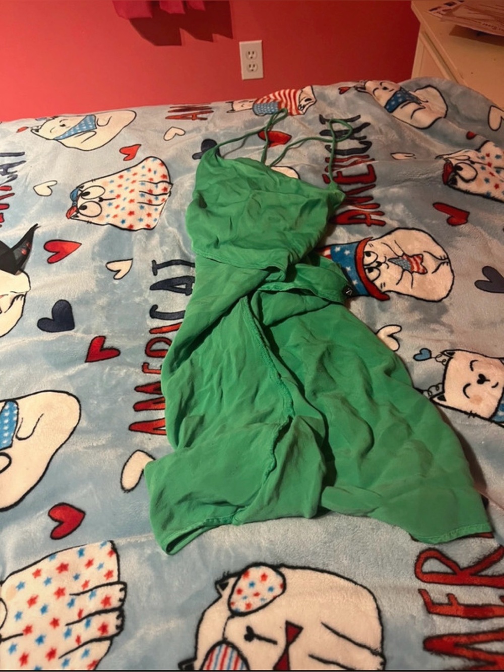 green extra mini dress
